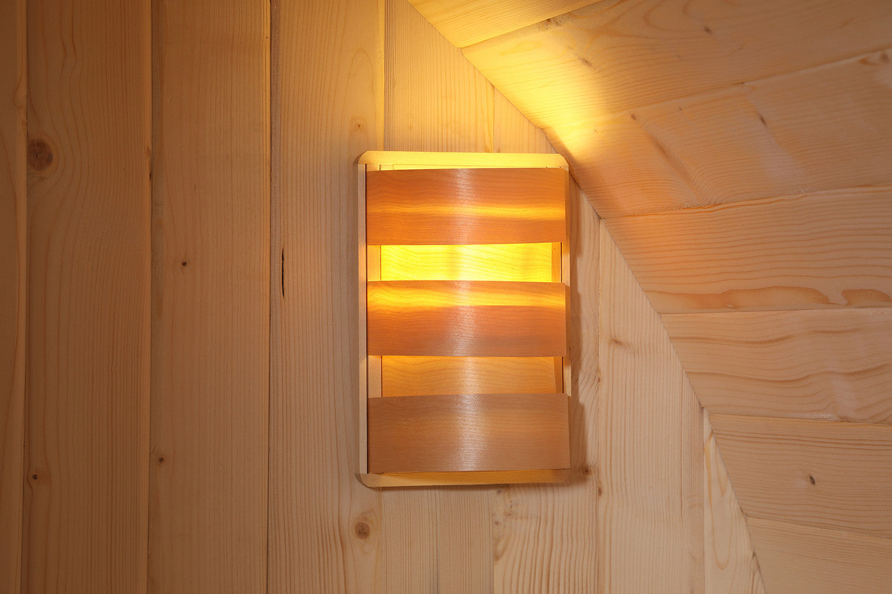 Aleko Canadian Hemlock Luxury Indoor Wet Dry Sauna with LED Lights - 6 kW UL Certified Heater - 5-6 Person