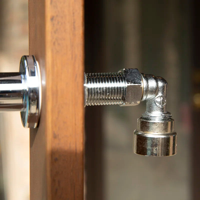 Stainless Steel Freestanding Outdoor Shower and Duckboard