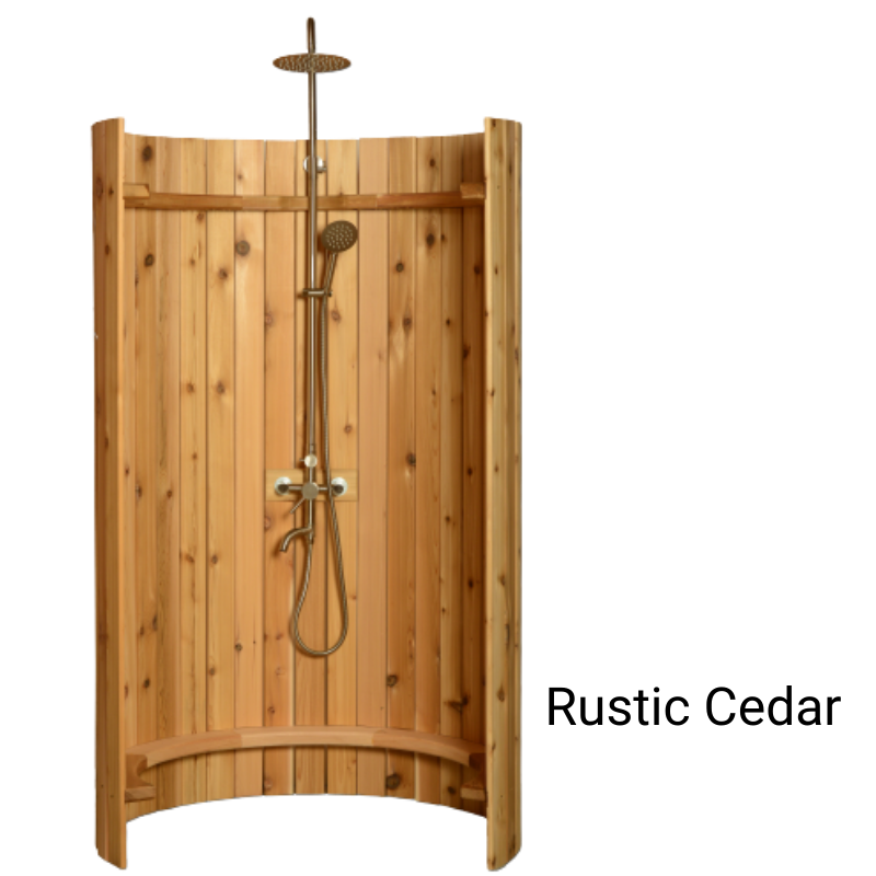 ALEKO Ellipse Curved Rinse Outdoor Shower
