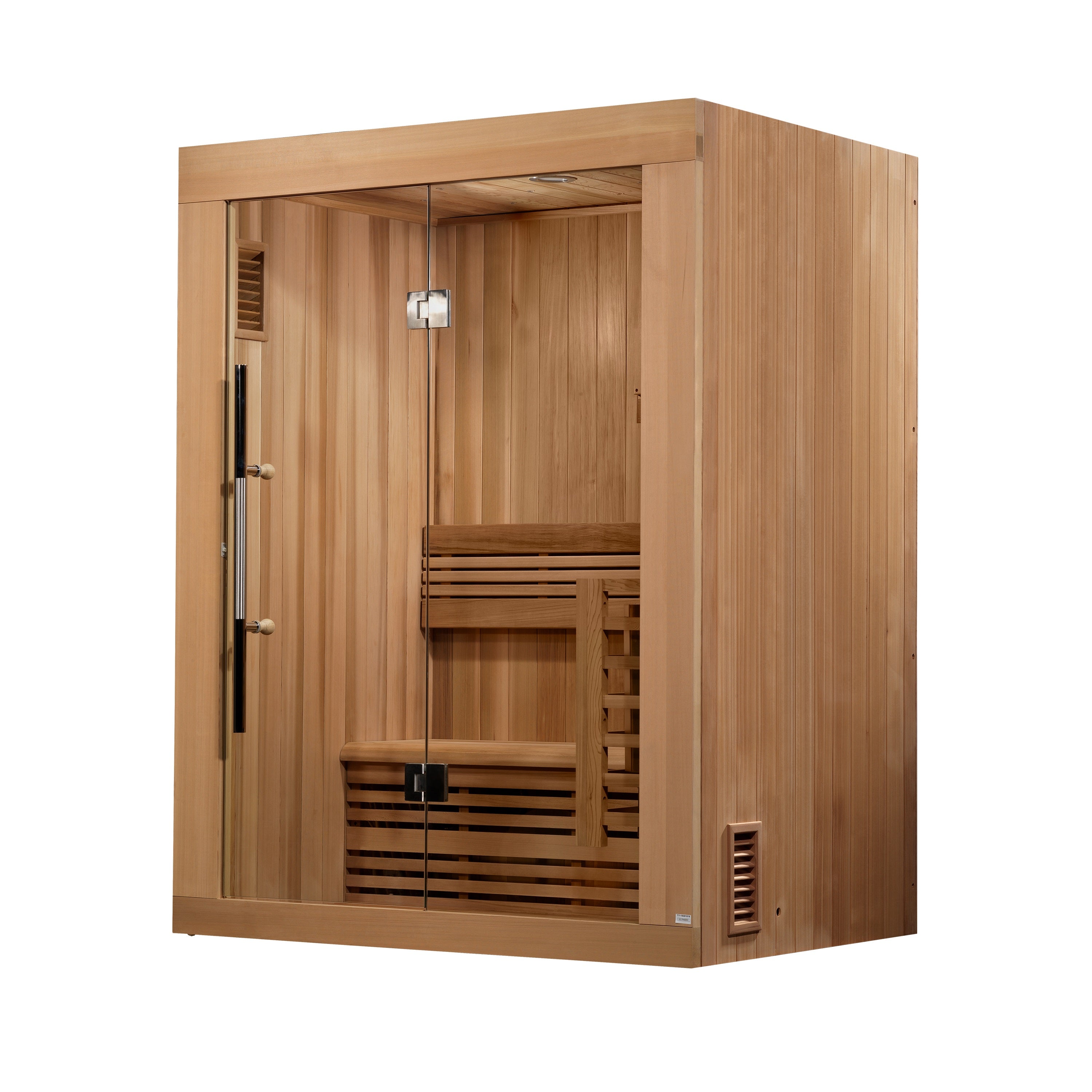 Golden Designs "Sundsvall Edition" 2 Person Traditional Steam Sauna - Canadian Red Cedar