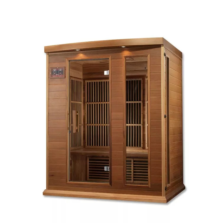 Dynamic Infrared 3 - Person Indoor FAR Infrared Sauna in Cedar