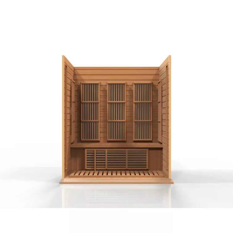 Dynamic Infrared 3 - Person Indoor FAR Infrared Sauna in Cedar