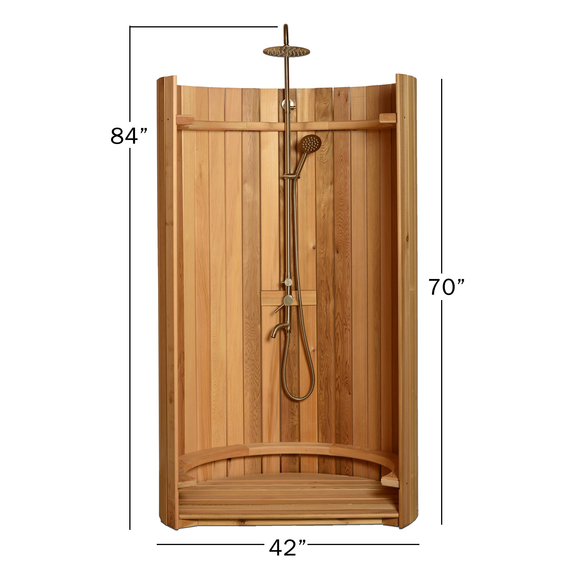 ALEKO Ellipse Curved Rinse Outdoor Shower