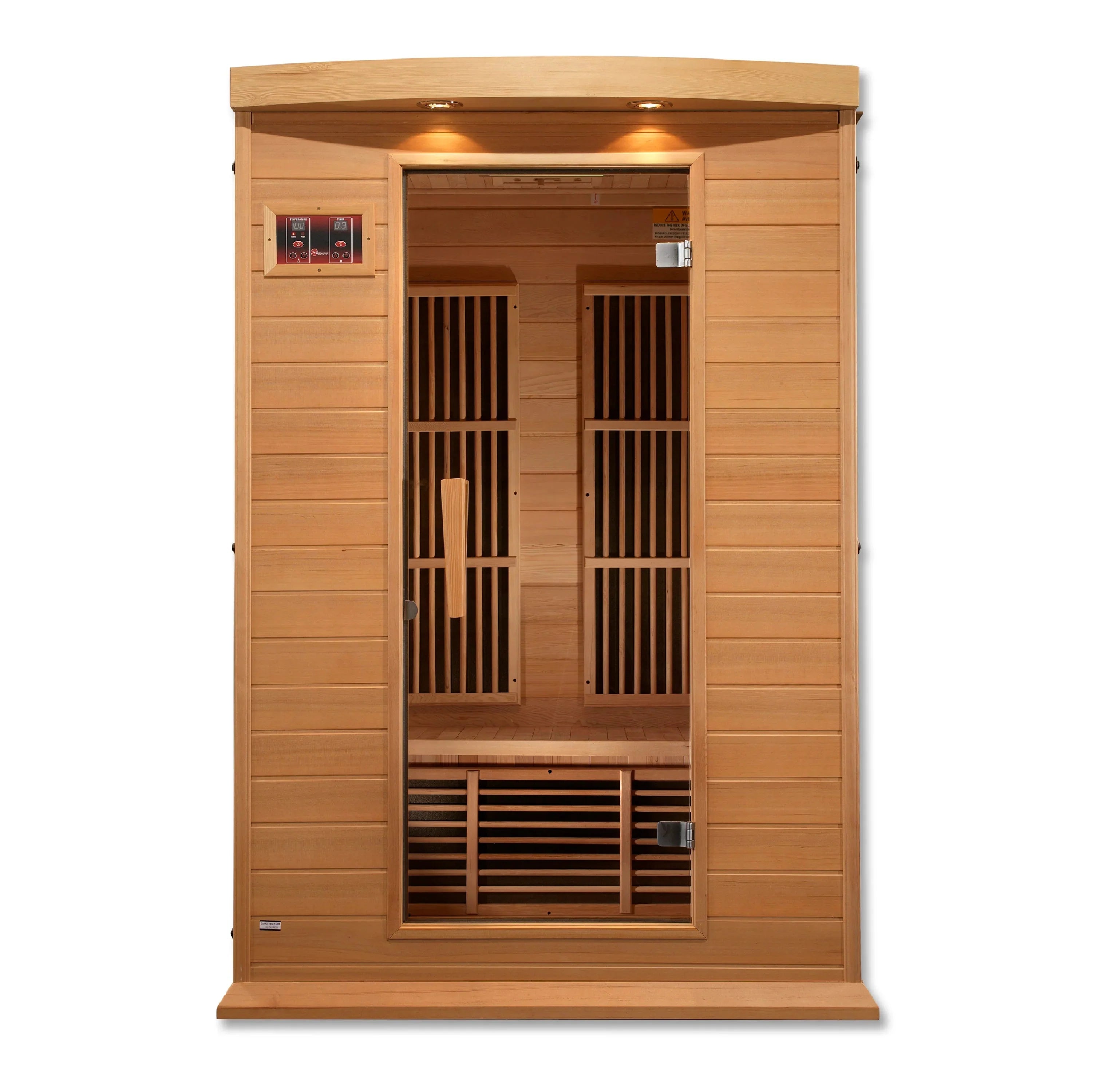MX-K206-01 Maxxus 2 Person Low EMF FAR Infrared Sauna Canadian Hemlock