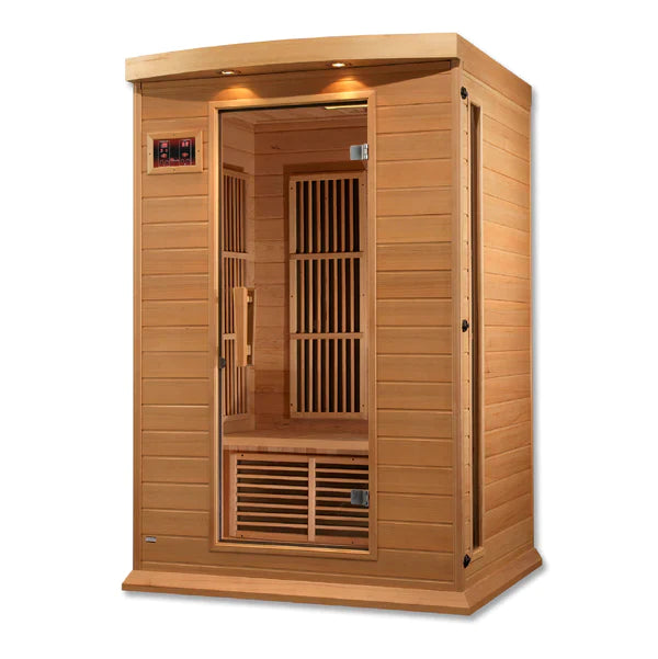 MX-K206-01 Maxxus 2 Person Low EMF FAR Infrared Sauna Canadian Hemlock