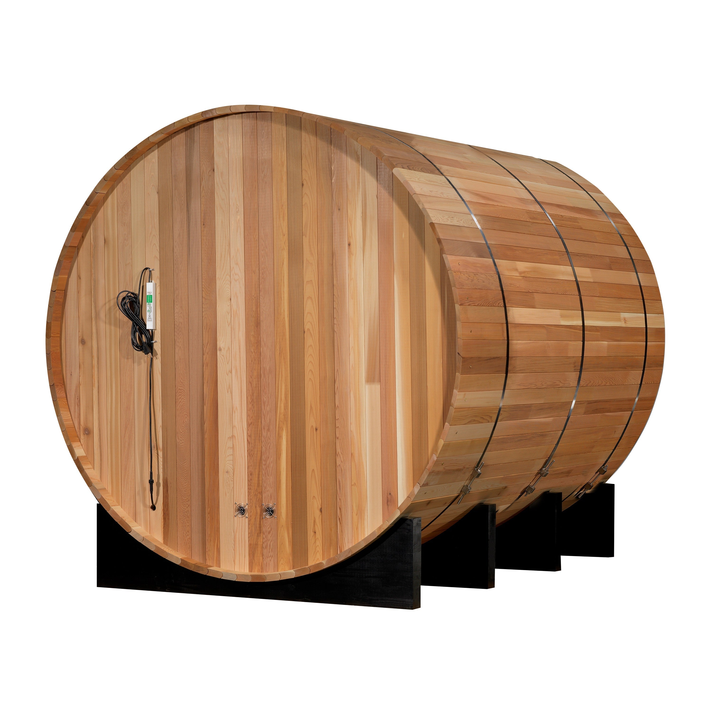 2022 Golden Designs "Marstrand" 6 Person Barrel Traditional Steam Sauna - Canadian Red Cedar