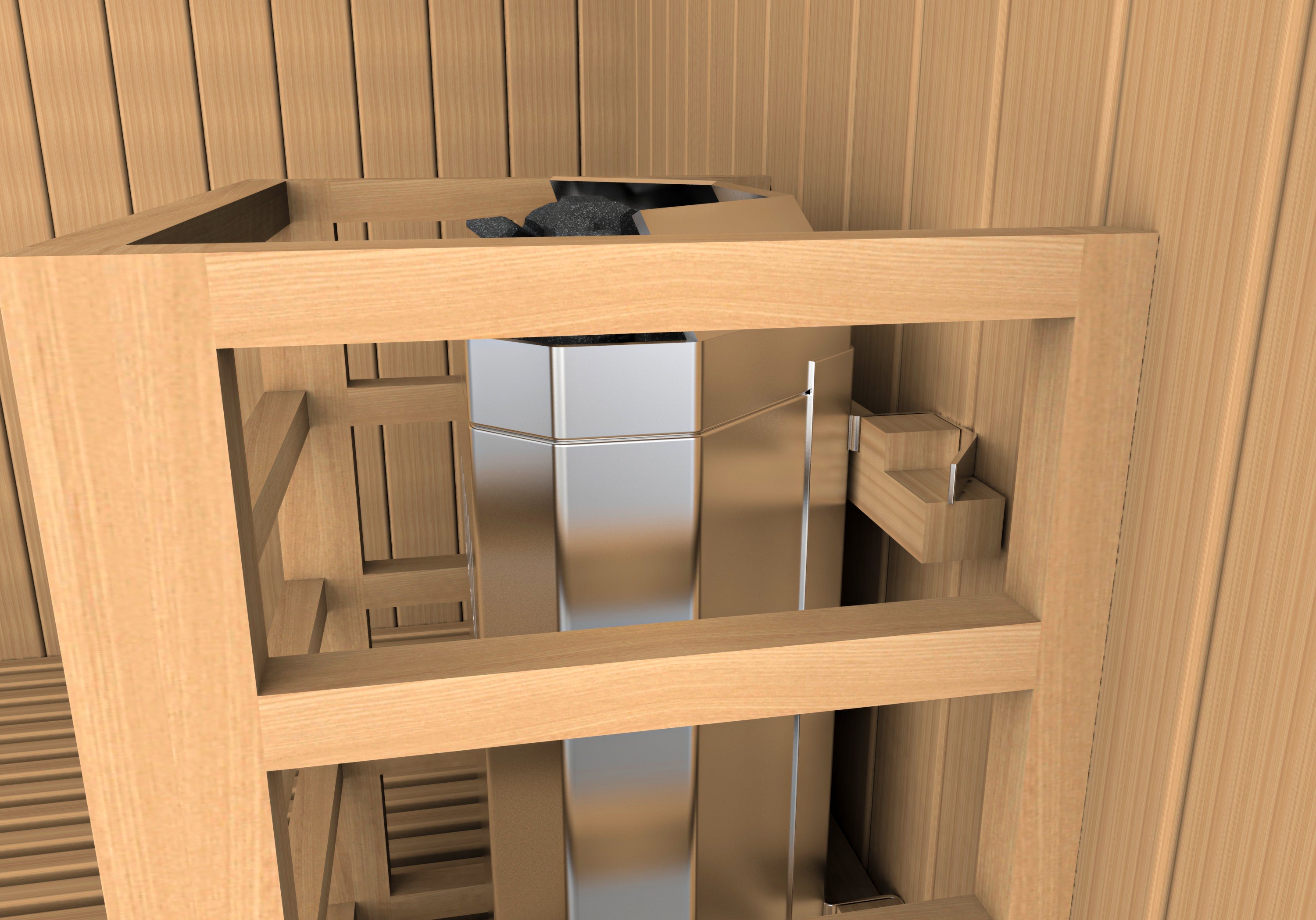 Golden Designs "Sundsvall Edition" 2 Person Traditional Steam Sauna - Canadian Red Cedar