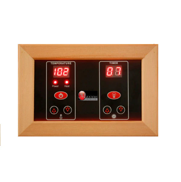 MX-K206-01 Maxxus 2 Person Low EMF FAR Infrared Sauna Canadian Hemlock